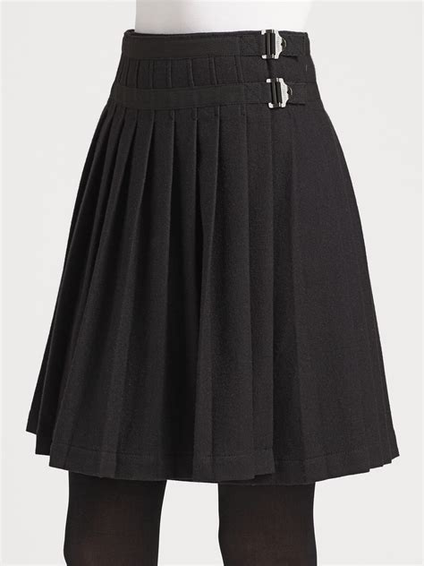 burberry black skirt|Burberry pleated girls skirts.